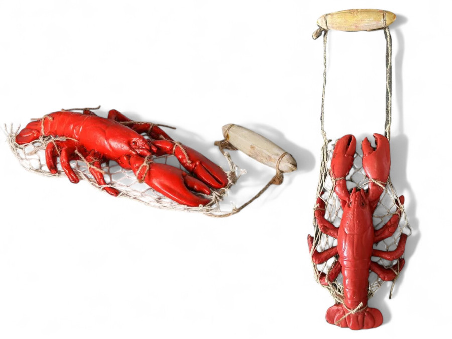 DECO LANGOSTA RESINA 27x14cm