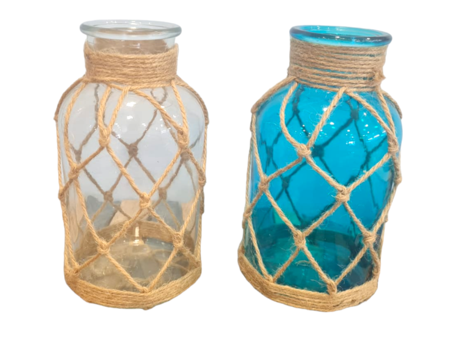 BOTELLA CUERDA MARINERA 10,5x10,5x20cm