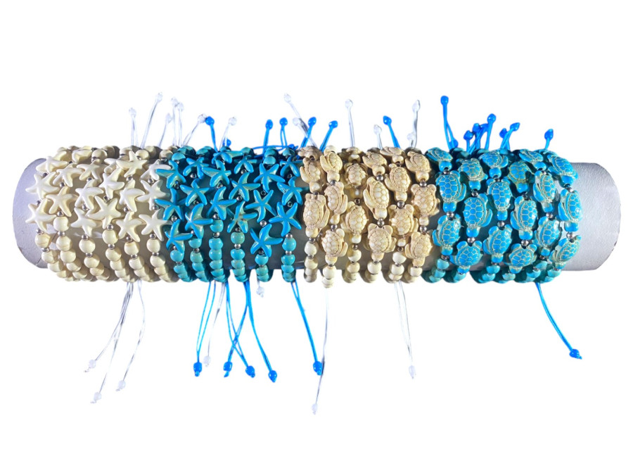 P.MA-25109 ESTRELLA-TORTUGA BLCO/TURQ 4 mod tubo 24