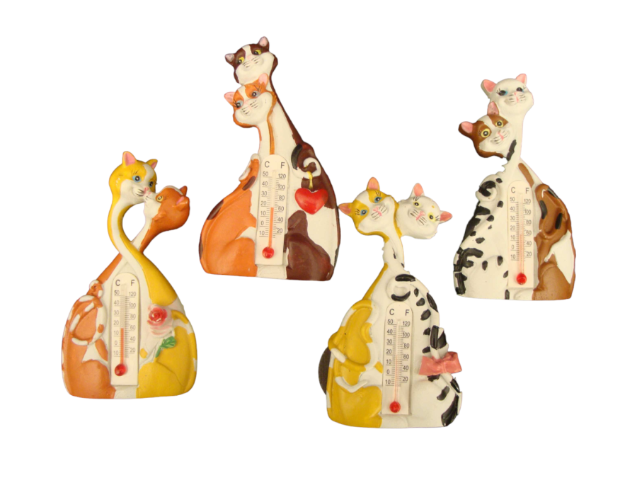 IMAN GATITOS TERMOMETRO (pack 12 und)