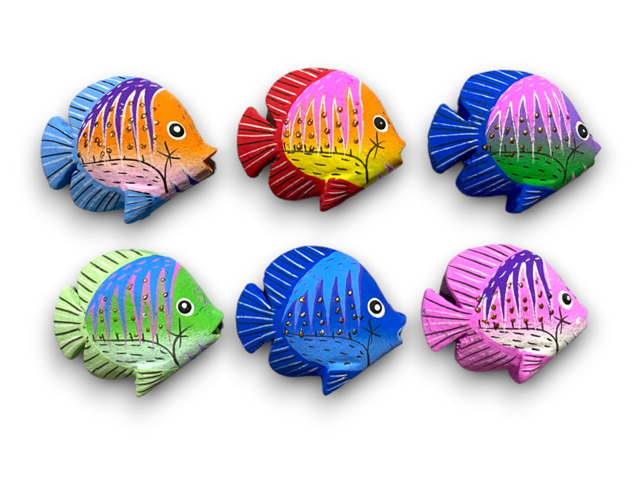 IMAN FISH MOON 5,50cm 6 colors pack 24