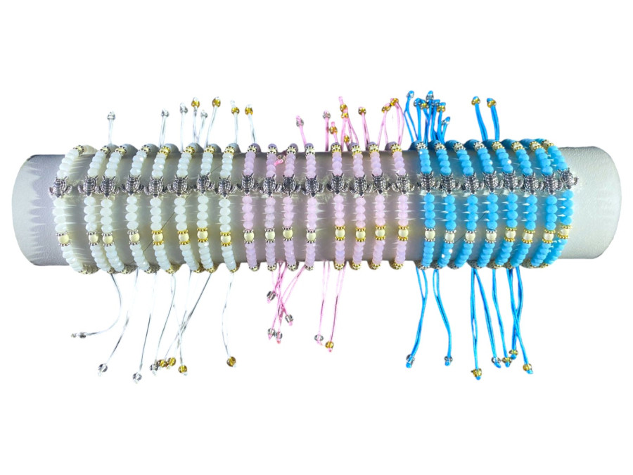 P.MA-25111 TORTUGA BOLA FACETADA 3 colors AG/AU pack 24