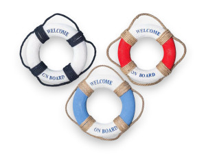 SALVAVIDAS ESPUMA 40cm 3 COLORES Pack 6