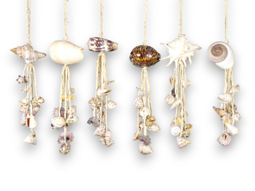 D-11 DECO CUERDA TRENZ SHELL 25cm 6 mod. pack 12