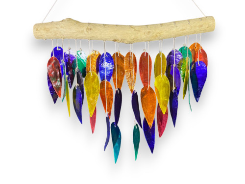 M-2515 CAPIZ MULTICOLOR MULTIHOJAS 30cm pack 2