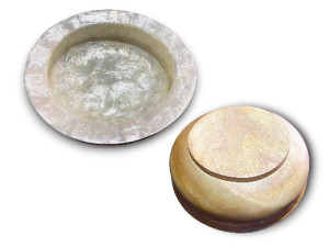 BOWL BORDE CAPIZ 20x06cm