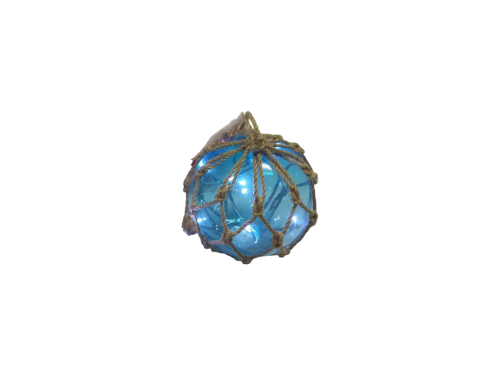 BOYA CRISTAL LUZ MARINERA TURQUESA 12,50cm