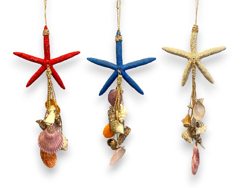 M-69 MOVIL DEDOS ASSTD.SHELLS 40cm blco./turq/azul/rojo