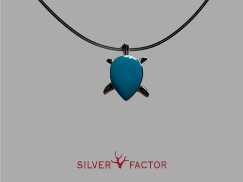 COLGTE.AG.TURQ.TORTUGA 30mm