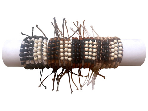 P.MA-25115 PIEL BEAD STONE COMBI BLACK&WHITE tubo 24